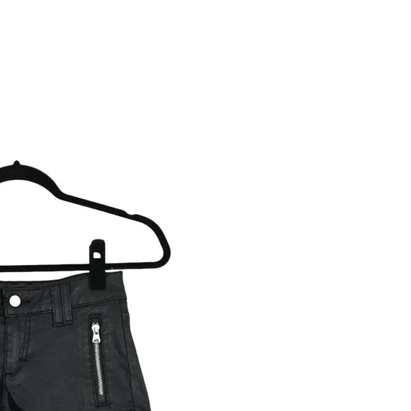 Bebe Matte Coated Clean Zip Shorts - Picture 5 of 6